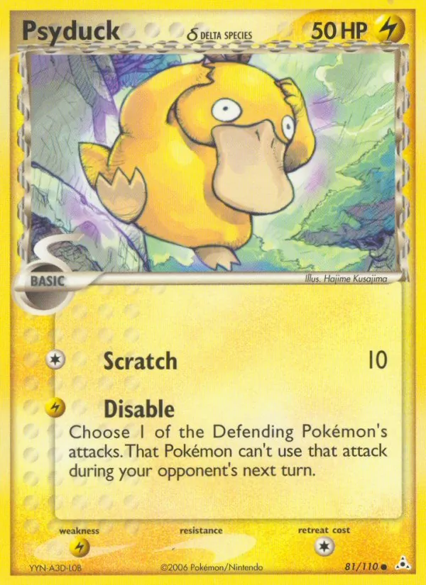Carta Psyduck δ