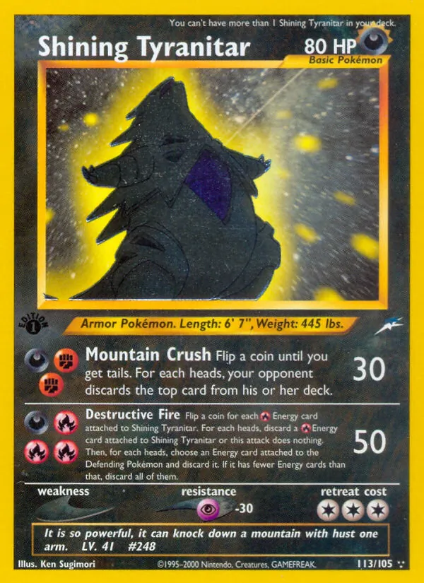 Carta Shining Tyranitar