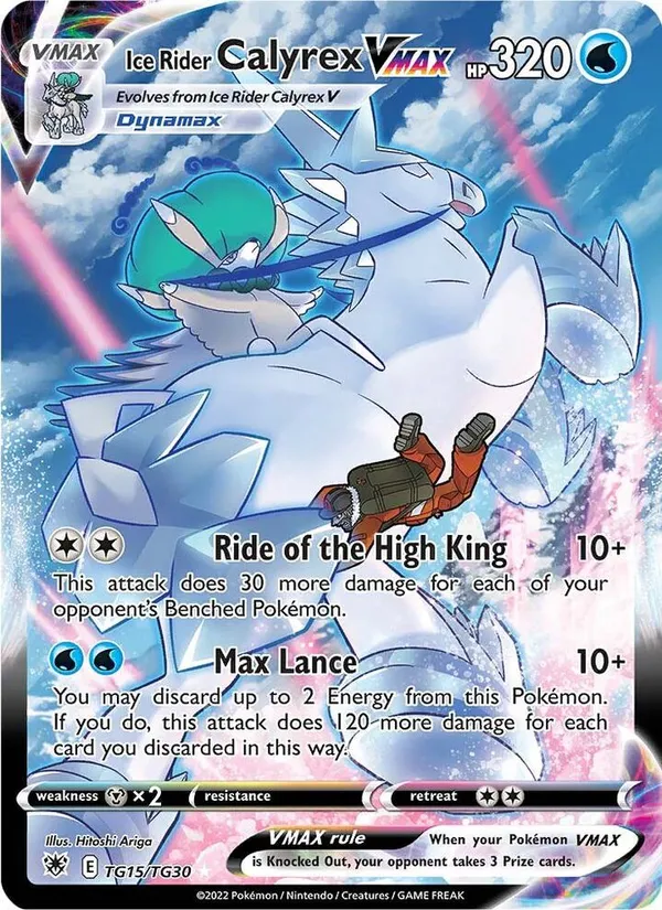 Carta Calyrex Jinete Glacial VMAX