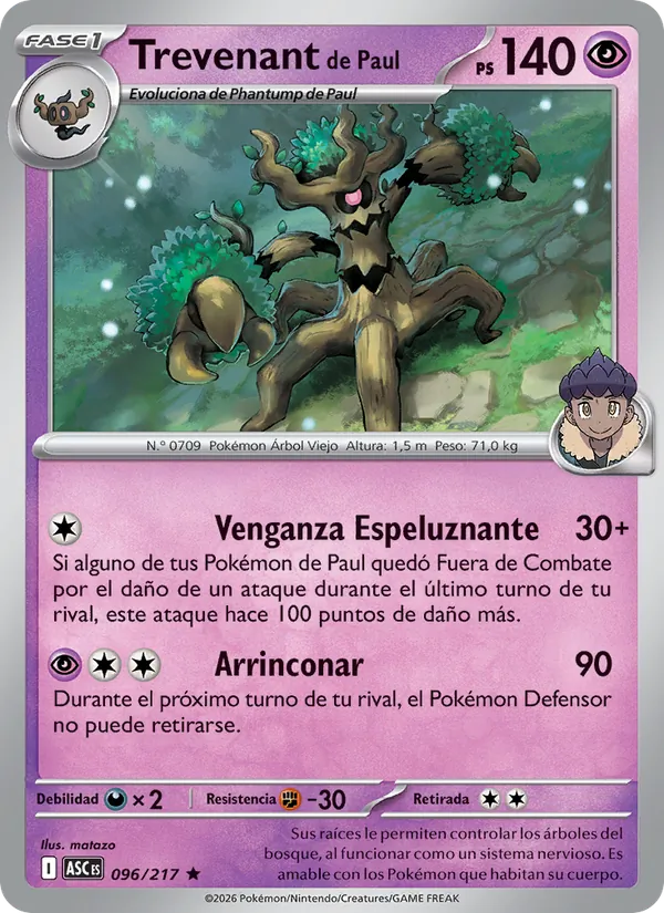 Carta Trevenant de Paul