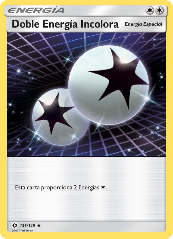 Carta Doble Energía Incolora