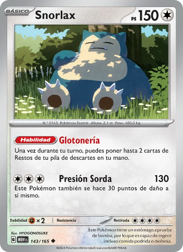 Carta Snorlax