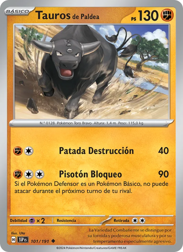 Carta Tauros de Paldea