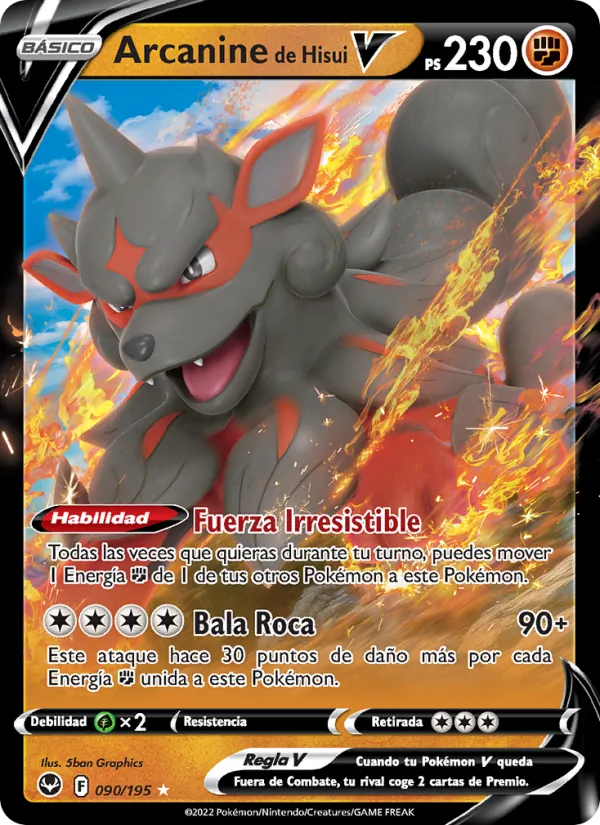 Carta Arcanine de Hisui V