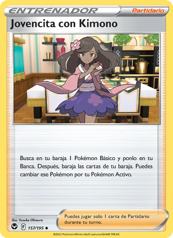 Carta Jovencita con Kimono