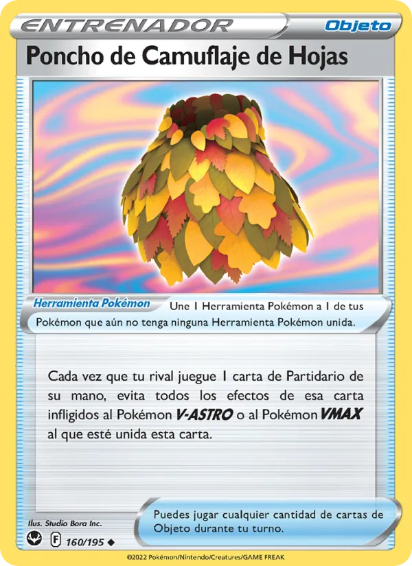 Carta Poncho de Camuflaje de Hojas