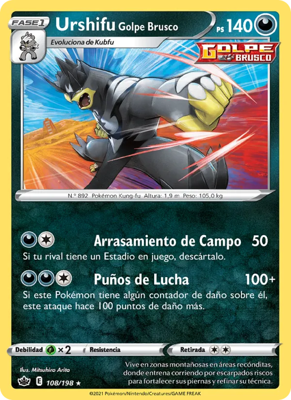 Carta Urshifu Golpe Brusco