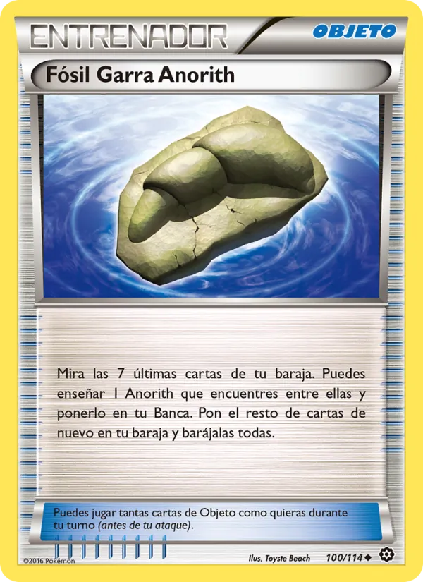 Carta Fósil Garra Anorith