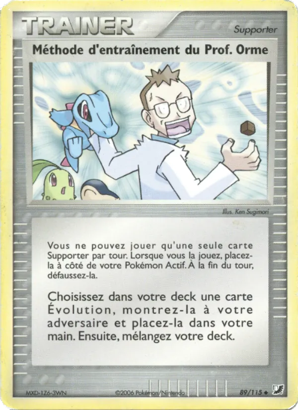 Carta Méthode d'entraînement du Prof. Orme
