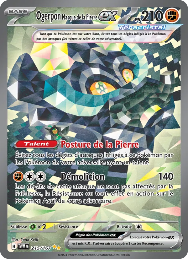Carta Ogerpon Masque de la Pierre-ex